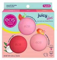 Eos Juicy Vibes balsam do ust 3 smaki Arbuz Mleko Kokoswe Mango Watermelon
