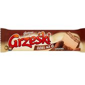 Grześki Dziel na 6 Kakaowe Wafel przekładany kremem kakaowym 26g