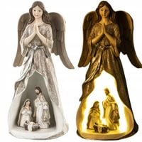 Szopka Bożonarodzeniowa Figurka anioł LED Aniołek Święta Rodzina