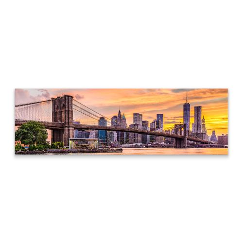 Obraz Canvas Do Biura PANORAMA Nowy York Miasto Most 145cm x 45cm na Arena.pl