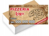 Wizytówki firmowe GOTOWY PROJEKT GRATIS 200 sztuk PIZZERIA RESTAURACJA