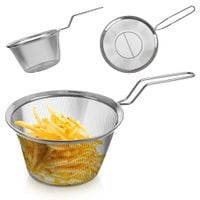 Sitko Koszyk do Smażenia w Głębokim Tłuszczu Frytek Wkład do Garnka Stalowy