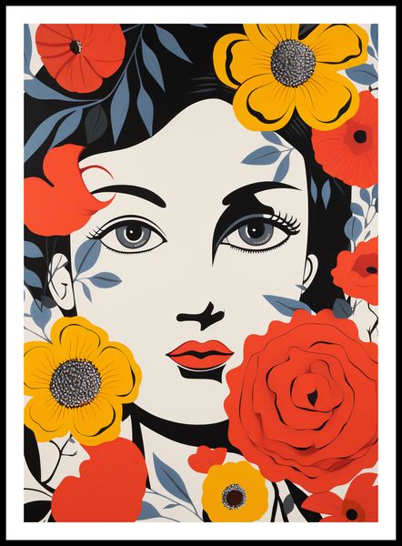 Plakat 64x90cm Kwiatowa Aura zdjęcie 3