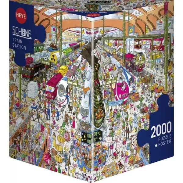 Puzzle Heye. 2000 elementów. Dworzec kolejowy zdjęcie 1