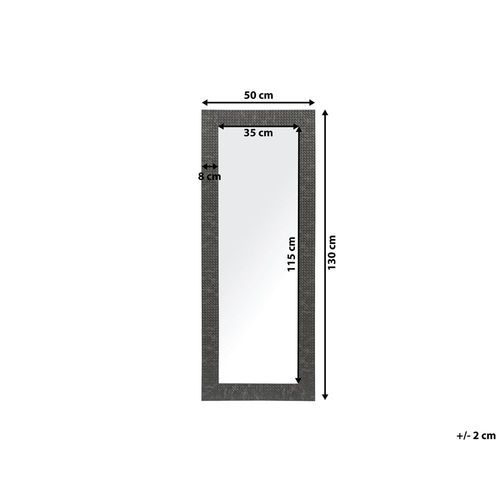 Lustro Ścienne 50 X 130 Cm Czarne Plaisir na Arena.pl