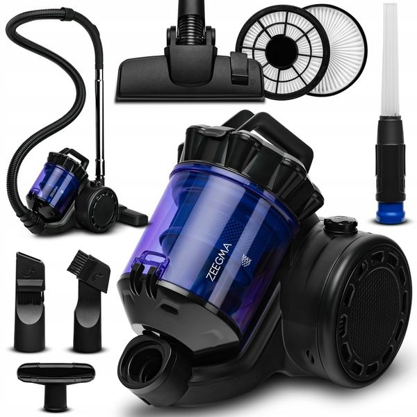 ODKURZACZ BEZWORKOWY CYKLONOWY TURBO MOC SYSTEM SSANIA 4000W LEKKI ZEEGMA zdjęcie 7