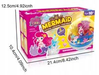 ZESTAW KREATYWNY SYRENKA MAGICZNE TERRARIUM DIY LAMPKA LED KRYSZTAŁ