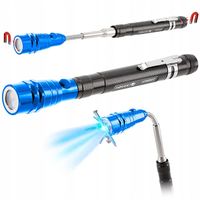 CHWYTAK MAGNETYCZNY GIĘTY TELESKOPOWY ELASTYCZNY LATARKA LED MOCNY MAGNES