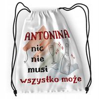 Plecak Dla Antoniny Sportowy Szkolny Worek Torba Z Nadrukiem Ze Zdjęciem