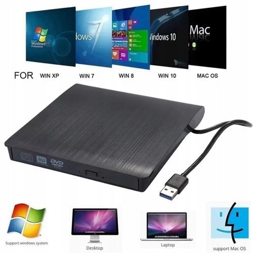 ODTWARZACZ NAGRYWARKA NAPĘD ZEWNĘTRZNY CD-R/DVD-ROM/RW USB 3.0 UNIWERSALNY na Arena.pl