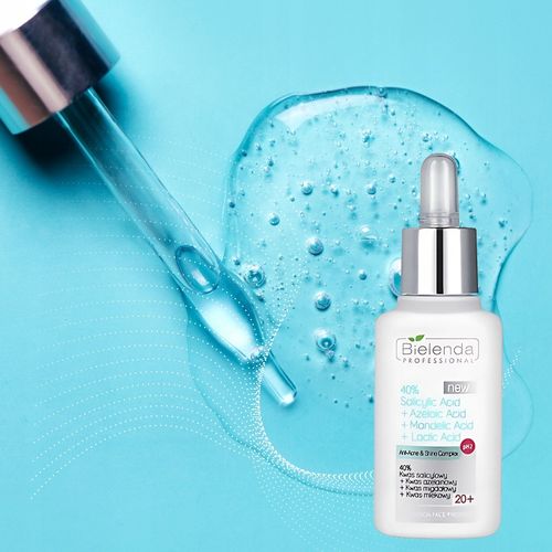 BIELENDA Kwas Salicylowy Azelainowy Migdałowy Mlekowy do Twarzy 40% 30ml na Arena.pl
