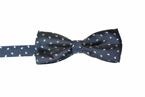 Elegancka mucha męska granatowa we wzorek na Arena.pl