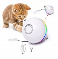 INTERAKTYWNA ZABAWKA PIŁKA DLA KOTA + DODATKI