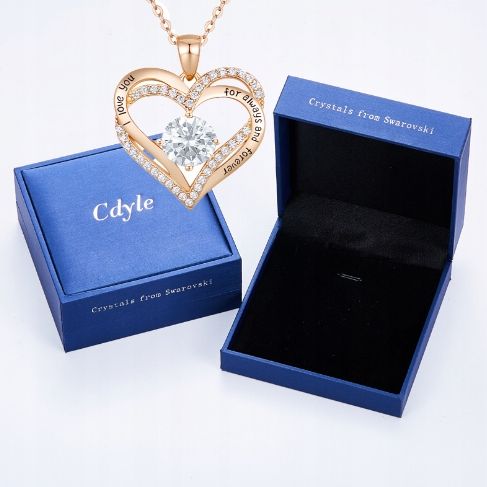 NASZYJNIK SREBRNY 925 + WISIOREK SERDUSZKO, PROJEKTOWANIE MARKI CDE zdjęcie 13