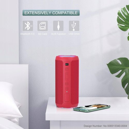 Głośnik przenośny bezprzewodowy Ortizan X10 Czerwony Bluetooth 24 W na Arena.pl