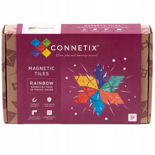 Connetix 30 el. klocki magnetyczne Geometry Pack geometryczne na Arena.pl
