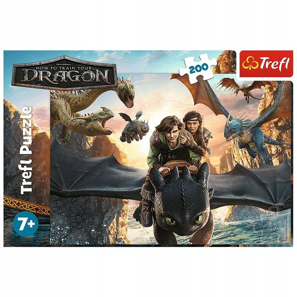 Puzzle 200 Szczerbatek I Przyjaciele 13348 zdjęcie 2