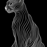 Plakat 70x70cm Minimalny Kontur