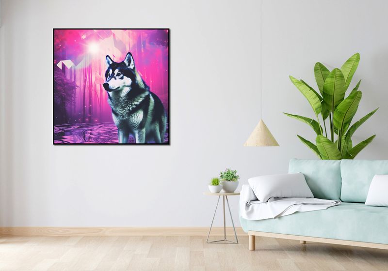 Plakat 100x100cm Wilczy Duch zdjęcie 4