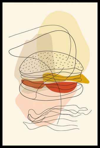 Plakat 40x60cm Cieniutki Burger na Arena.pl