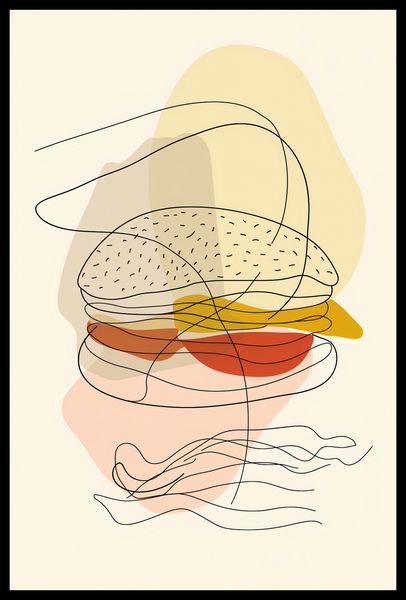 Plakat 40x60cm Cieniutki Burger zdjęcie 2