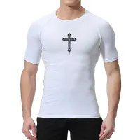 Męska kompresyjna koszulka treningowa Cross