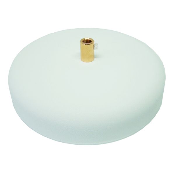 Podsufitka Maskownica Sufitowa fi 135mm biała z hamulcem chromowanym zdjęcie 4