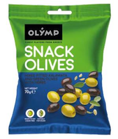 OLYMP Przekąska z oliwek Chalkidiki i Kalamata z ziołami 70 g