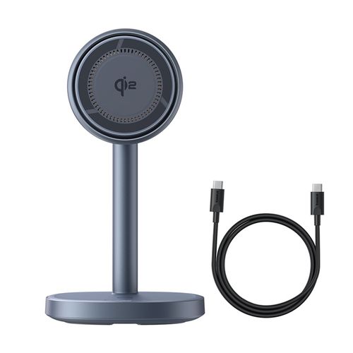 2w1 Ładowarka indukcyjna Orbit 2 Pro MagSafe Qi2 20W z chłodzeniem - szara na Arena.pl