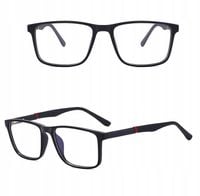 SOLIDNE Męskie Okulary Zerówki do KOMPUTERA Blue Light UV OPRAWKI Flexy