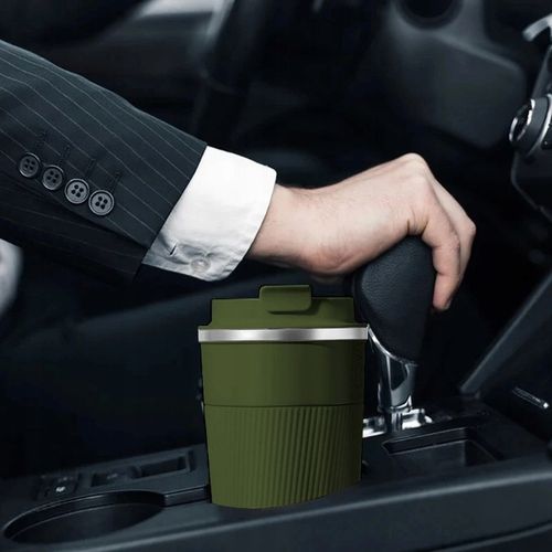 ANTYPOŚLIZGOWY KUBEK TERMICZNY USTNIK TERMOS na herbatę kawę DO SAMOCHODU na Arena.pl