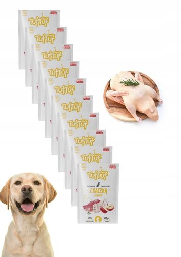 Mokra karma dla psa, 65% mięsa, saszetka 40x500g, zestaw Tuf Tuf mix smaków na Arena.pl