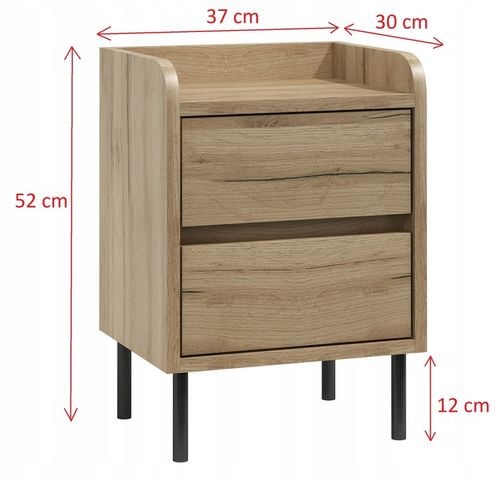 SZAFKA NOCNA N9 KOMODA STOLIK NOCNY CRAFT ZŁOTY na Arena.pl