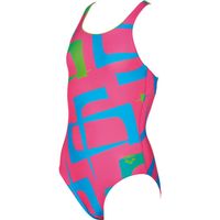 ARENA STRÓJ KOSTIUM GIRLS SCRAWL ONE PIECE FRESIA ROSE-LEAF TRENING140