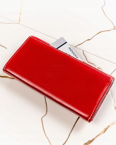 Damski portfel skórzany portmonetka RFID STOP duży pojemny Cavaldi na Arena.pl