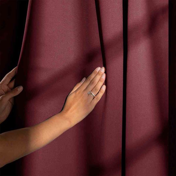 CURT/AH/BLACKOUT/EYELETS/WINE/140X175/1PC zdjęcie 8