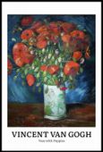 Plakat 61x91,5cm Design Vase with Poppies, Van Gogh Vintage do Salonu