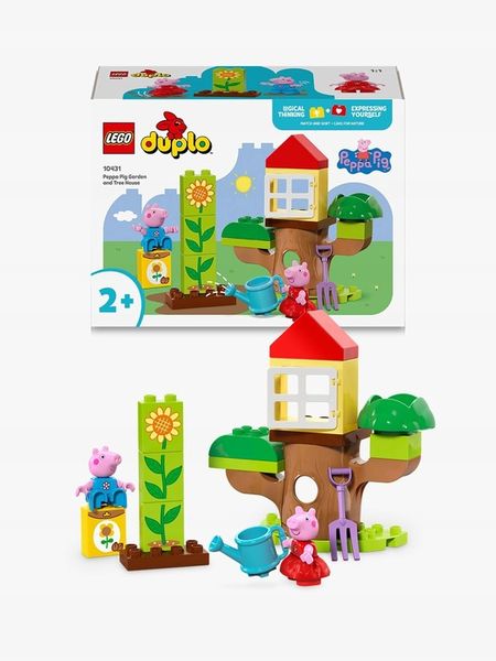 LEGO DUPLO ŚWINKA PEPPA Dom na drzewie 10431 +Torba - Duże klocki od 2 lat zdjęcie 10
