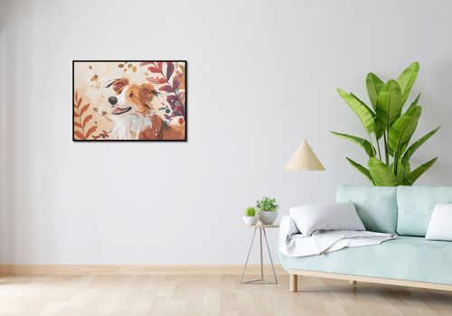 Plakat 84x59,5cm Collie Jesienną Porą na Arena.pl