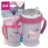LOVI Kubek niekapek z uchwytami junior 250ml 12m+ Indian Summer Girl