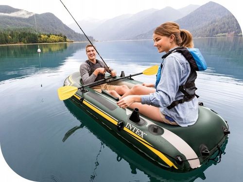 Ponton Intex Seahawk 2os. Pompka + Wiosła 68347 MODEL 2024 na Arena.pl