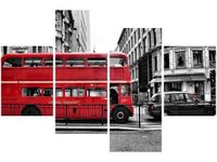 140CM 70 OBRAZ CZERWONY PIĘTRUS ŚCIENNY