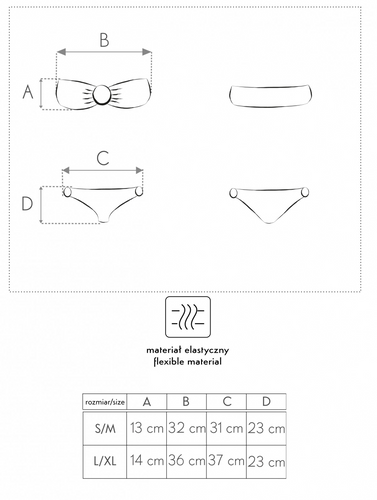 BIKINI BIAŁE STRÓJ KĄPIELOWY OPASKA BANDEAU L/XL na Arena.pl