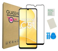 Szkło do REALME C51 / NOTE 50 ochrona na ekran 5D czarna ramka hartowane