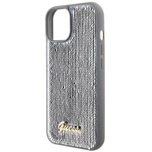 Guess GUHCP15SPSFDGSS iPhone 15 6.1" srebrny/silver hardcase Sequin Script na Arena.pl