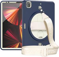 Etui do iPad Pro 5/4/3 12.9” z Podstawką i Paskiem na Ramię Granatowe