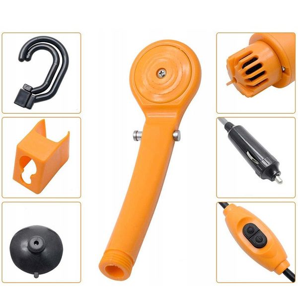 PRYSZNIC TURYSTYCZNY KEMPINGOWY POMPKA POD NAMIOT 12V 60W NATRYSK POLOWY zdjęcie 4