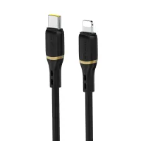 kabel dudao l25x usb-c - lightning 1m 30w w miękkim silikonowym