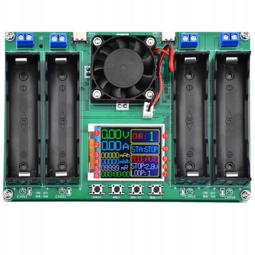 TESTER POJEMNOŚCI OGNIW AKUMULATORÓW 18650 z USB-C MIERNIK 4k na Arena.pl