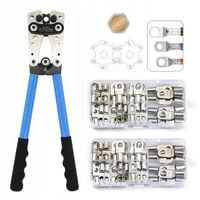 ZACISKARKA KABLI PRZEWODÓW PRASKA TULEJKI 6-50mm2 + 120 końcówki